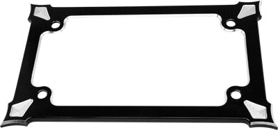 PREC. BILLET LICENSE PLATE HOLDER DARKSIDE (BLACK) PART# DRK-560-ALL-BLK