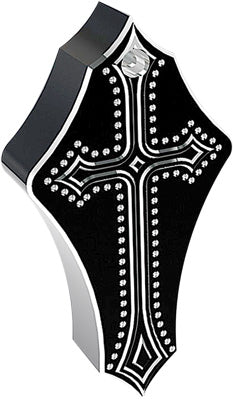 PREC. BILLET HORN COVER DARKSIDE (BLACK) PART# DRK-570-ALL-BLK NEW