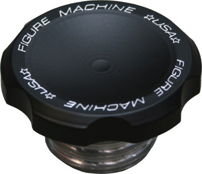 FIGURE MACHINE SIGNATURE GAS CAP W/STD THREAD BLACK DENIM 944690-BD