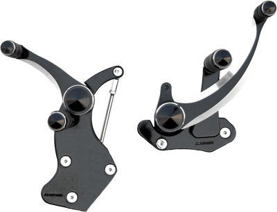ACCUTRONIX 2009-2013 Harley-Davidson FLHR Road King FWD CONTROLS BLACK DIAMOND "