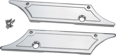 PRO ONE P1 SADDLE BAG LATCH COVERS 93- 13 SMOOTH CHR 104710