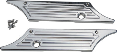 PRO ONE P1 SADDLE BAG LATCH COVERS 93- 13 MILLED CHR 104720