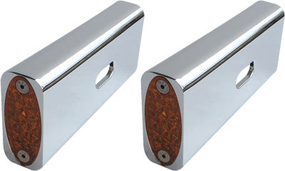 PRO ONE FENDER STRUT MARKER LIGHT AMBER CHROME 909105