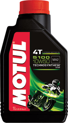 MOTUL 5100 ESTER/SYNTHETIC ENGINE OI L 10W-50 LITER PART# 102778 / 104074