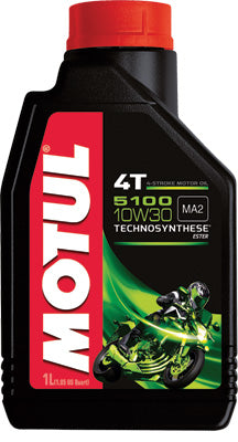 MOTUL 5100 4T SEMI-SYNTHETIC OIL 10W-30 1L PART# 101398/104062