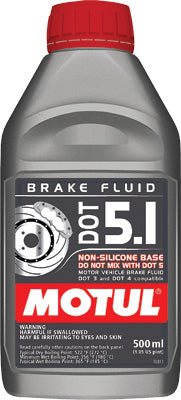 MOTUL DOT 5.1 BRAKE FLUID .5L PART# 8070HC / 100951