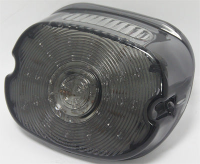 HARDDRIVE LED LAYDOWN TAIL LIGHT SMOKE 38-578S