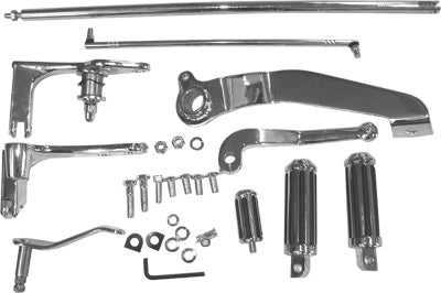 HARDDRIVE FORWARD CONTROL KIT W/CHROME MOUNTING PLATES AND PEGS PART# 35-0142 NE