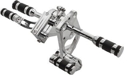 HARDDRIVE FORWARD CONTROL KIT W/RUBBER PEGS AND BRAKE PEDAL (CHROME) PART# D35-0