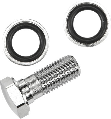 HARDDRIVE BANJO BOLTS HEX KIT CHROME OE# 17-0085