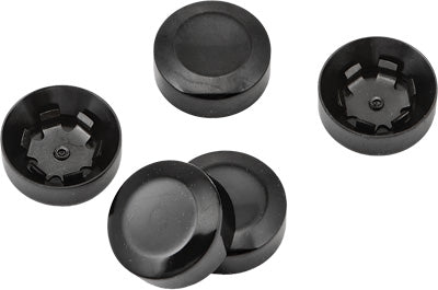 HARDDRIVE REAR SPROCKET BOLT COVER W/SPRING CLIPS (BLACK) PART# D26-0152B NEW