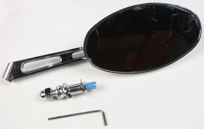 HARDDRIVE LOUVERED OVAL MIRROR CHROME RIGHT 6 PART# 60-0036GR NEW
