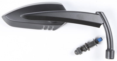 HARDDRIVE APACHE MIRROR W/KNIFE STEM MATTE BLACK RIGHT PART# M60-6343BR NEW