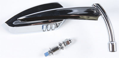 HARDDRIVE APACHE MIRROR W/KNIFE STEM CHROME RIGHT PART# M60-6343CR NEW