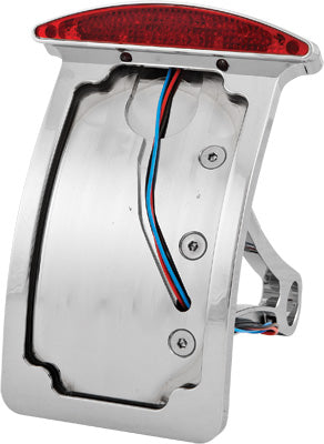 HARDDRIVE LICENSE PLATE FRAME CURVED VERTICAL HALF MOON LED PART# P28-6141NU NEW