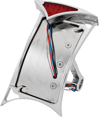 HARDDRIVE LICENSE PLATE FRAME CURVED VERTICAL SLAYER LED PART# P28-6806 NEW