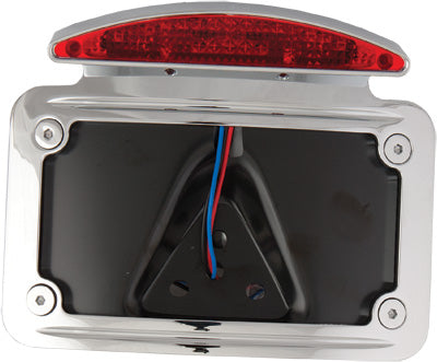 HARDDRIVE LICENSE PLATE FRAME CURVED HORIZONTAL HALF MOON LED PART# P28-6808 NEW