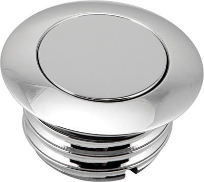 HARDDRIVE GAS CAP POP-UP SCREW-IN SMOOTHVENTED CHROME PART# 03-0329-A NEW