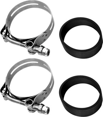 HARDDRIVE INTAKE CLAMP SET STAINLESS AIRCRAFT STYLE PART# 18-0282S NEW