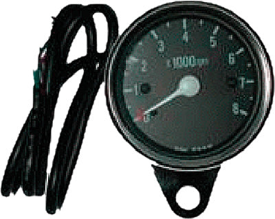 HARDDRIVE MINI 8000 RPM TACHOMETER BLACK FACE PART# 21-6910 NEW
