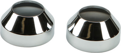 HARDDRIVE FORK BOOT CAPS CHROME FX XL W/ 35MM PART# 23-0311 NEW