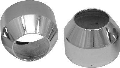 HARDDRIVE FORK BOOT CAPS CHROME W/ 1 5/8 GLIDE FORK PART# 23-0312 NEW