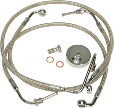 HARDDRIVE BRAKELINE KIT (CLEAR) PART# HD-0302 NEW