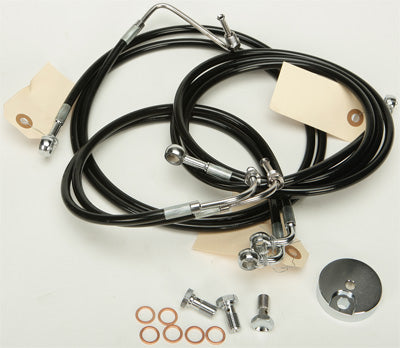 HARDDRIVE BRAKELINE KIT (BLACK) PART# HD-0500-BK NEW