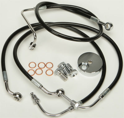 HARDDRIVE BRAKELINE KIT (BLACK) PART# HD-0105-BK NEW