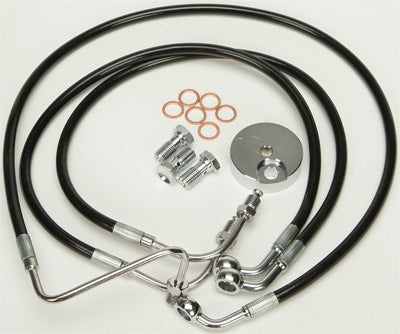 HARDDRIVE BRAKELINE KIT (BLACK) PART# HD-0204-BK NEW