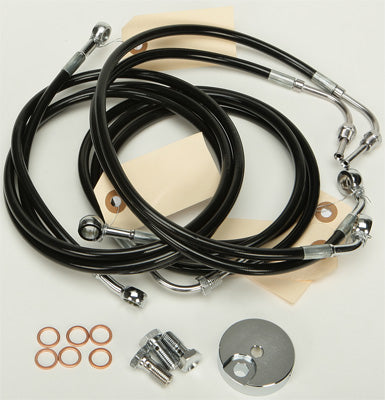 HARDDRIVE BRAKELINE KIT (BLACK) PART# HD-0402-BK NEW
