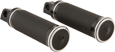 HARDDRIVE FOOT PEGS - SHOCK (BLACK) PART# 0035-1138-BM NEW