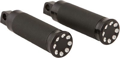 HARDDRIVE FOOT PEGS - THROTTLE (BLACK) PART# 0035-1142-BM NEW