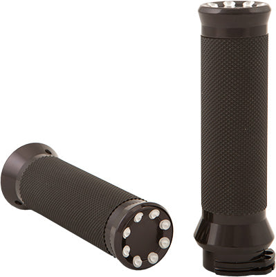 HARDDRIVE GRIPS THROTTLE 1982-UP HD DUAL CABLE SET PART# 0063-2076-BM NEW