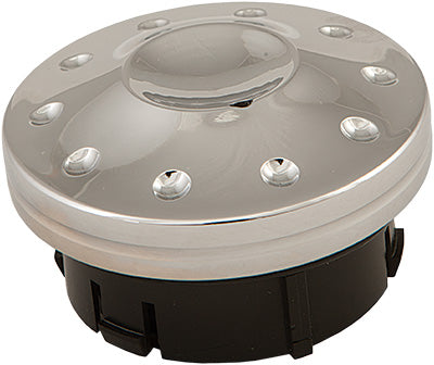 HARDDRIVE LOW FUEL INDICATOR GAS CAP (THROTTLE CHROME) PART# 0210-2043-CH NEW
