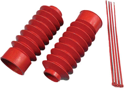 HARDDRIVE CUSTOM 230MM FORK BOOT RED 41MM FORKS PART# 359021 NEW
