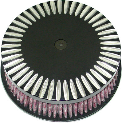 HARDDRIVE ROUND AIR CLEANER HP NOTCH BLACK 5-7/8 PART# 120320 NEW
