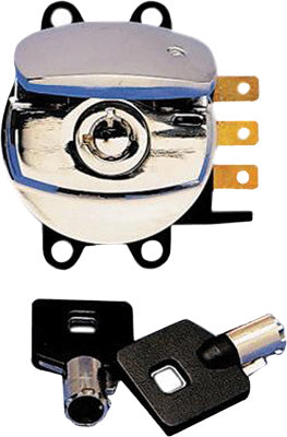 HARDDRIVE SIDE HINGE IGNITION SWITCH (CHROME) PART# 370095 NEW
