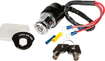 HARDDRIVE ROUND KEY IGNITION 3 POSITION CHROME 370390