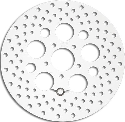 HARDDRIVE STAINLESS DRILLED RR ROTOR 11.8 POLISHED PART# 11-062 NEW