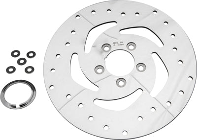 HARDDRIVE SUPER FLOW FRONT BRAKE ROTOR 11.5" MIRROR POLISHED 144673
