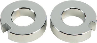 HARDDRIVE REAR AXLE COLLAR SET CHROME 25-062