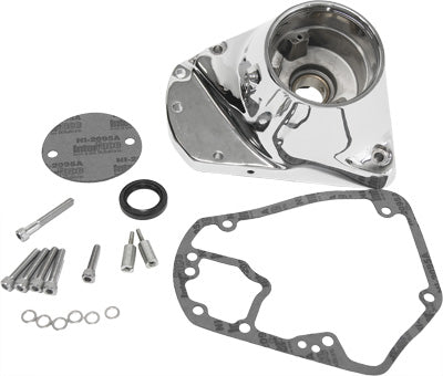 HARDDRIVE CAM COVER W/HARDWARE GASKET CHROME PLATED PART# 68-169 NEW