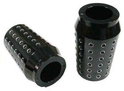 HARDDRIVE BILLET FORK SLIDER COVERS CHROME PART# 302674