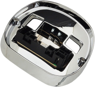 HARDDRIVE SQUAREBACK TAIL LIGHT BASE CHROME 160273