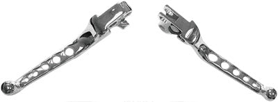 HARDDRIVE 2016 Harley-Davidson FLSTFS Fat Boy S CUSTOM LEVERS 5-HOLE CHROME 5352