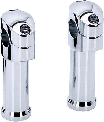 HARDDRIVE FAT BAR 5 IN TALL RISE W/ SEPARATE TOP CLAMP CHROME 241593