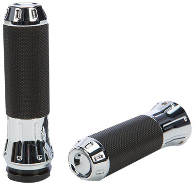 HARDDRIVE VENOM GRIPS RAW CUT F-B-W (CHROME) PART# 354121