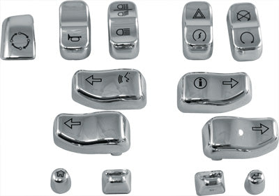 HARDDRIVE 2016 Harley-Davidson FLTRU Road Glide Ultra SWITCH CAPS CHROME 13/PC 0