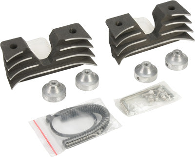 HARDDRIVE 2004-2008 Harley-Davidson XL1200R Roadster FINNED HEADBOLT COVER BLACK